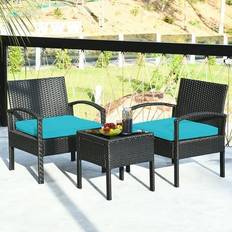 Costway 3PCS Outdoor Lounge Set