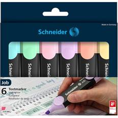 Schneiderpen Job Pastel Highlighter Wallet 1-5mm 6-pack