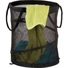 Honey Can Do dia. black mesh pop open hamper