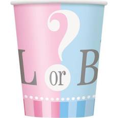 na Gender Reveal Paper 9oz Cups 8ct