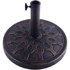 OutSunny 32 lb Round Cast Stone Umbrella Base Holder