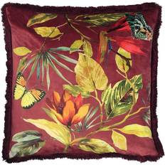 Paoletti Cahala Tropical Cushion Berry Berry Complete Decoration Pillows Red
