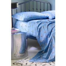 Novogratz Utica Zebras Fitted Super Bed Sheet Blue