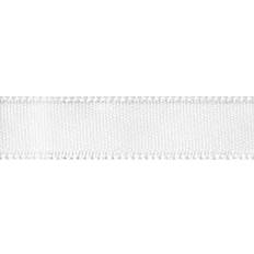Offray 263625 Single Face Satin Ribbon 1.5 in. Wide 12 Feet-White