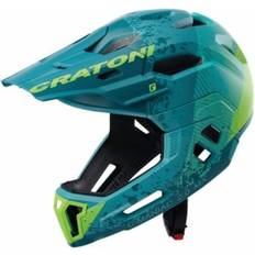 Cratoni Unisex – Erwachsene C-maniac Helmet, Petrol/Grün Matt