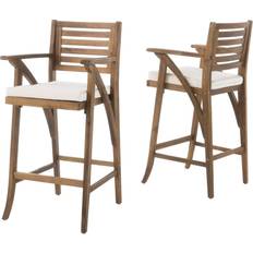 Contemporary Home Living Set of 2 Bar Stool