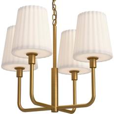 Alora Lighting Plisse Aged Gold Pendant Lamp 57.2cm