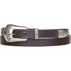 Lucky Brand Women's Western Leather Belt - Dark Brown