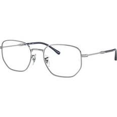 Silver Glasses Ray-Ban Unisex Rb6496 Silver Clear Lenses Polarized 53-20