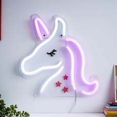 Pink Night Lights Kid's Room Glow Siraj Neon Unicorn Matt Pink Night Light