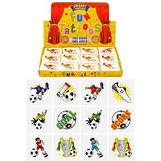 The Home Fusion Company Bulk Buy Party Bag Toys 48 x Packs Football Tattoos