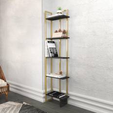 Alice Industrial 5-Tier Corner Book Shelf