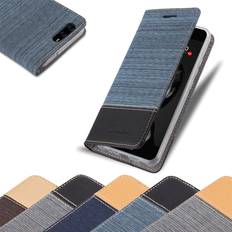 Brown Wallet Cases Cadorabo DARK BLUE BROWN Case for Huawei P10 PLUS case cover
