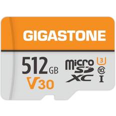 Gigastone 512GB Micro SD Card, 4K Video Pro, GoPro, Surveillance, Security Camera, Action Camera, Drone, 100MB/s MicoSDXC Memory Card UHS-I V30