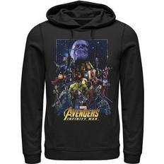 Marvel Men's avengers: infinity war character collage pull over hoodie