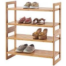 Trinity Bamboo of 2 Brown Shoe Rack