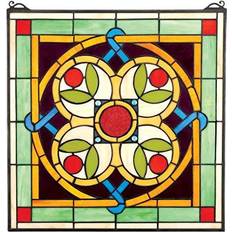 Design Toscano Celtic Floral Quatrefoil Stained Wall Decor