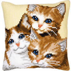 Vervaco cross stitch kit: cushion: kittens