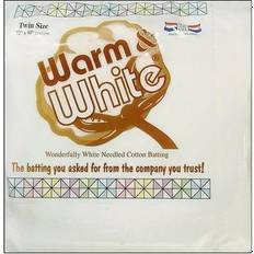 Wadding Warm & White Cotton Batting Twin 72x90