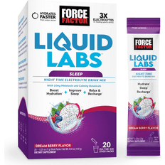 Force Factor Liquid Labs Sleep Night Time Drink Mix Dream Berry 20 Stick