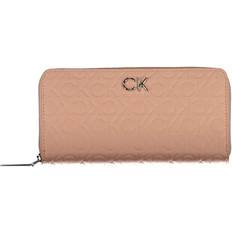 Calvin Klein Re-Lock Zip Around Wallet EMB Mono L Cafe Au Lait, Gbi, Einheitsgröße, Purse