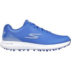 Skechers UK 10.5, Blue Mens 2023 Go Golf Max Waterproof Light Spikeless Arch Fit Golf Shoes