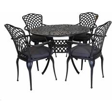 Black Patio Dining Sets Garden & Outdoor Furniture Charles Bentley Cast Patio Dining Set