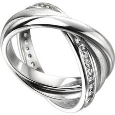 Beginnings Russian Wedding Ring - Silver/Transparent