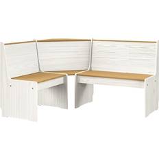 Garden & Outdoor Furniture vidaXL Solid Wood Pine Corner Garden Bench