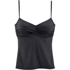 3XL - Women Tankinis s.Oliver Bralette Spain Tankini Top - Black