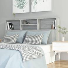 vidaXL grey sonoma Cabinet Bed Headboard