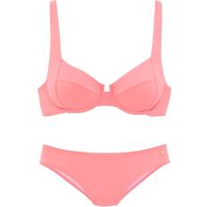 XXL Bikini Sets s.Oliver T-shirt Bra Bikini Set - Pink