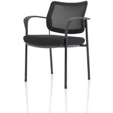 Dynamic Brunswick Deluxe Mesh Back Black Frame Arms Kitchen Chair