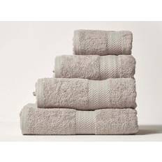 Homescapes Light Bath Towel Grey, White