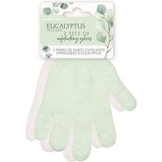 Danielle Bathtopia Eucalyptus Infused Pack of 2 Exfoliating Gloves