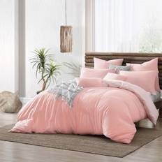 Swift Home Garment Washed & Dyed Duvet Cover Pink (228.6x228.6cm)