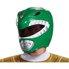 Green Helmets Disguise Green Ranger Adult Helmet Green/Gray/Red