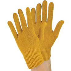 Nylon Mittens Sock Snob Knitted Magic Thermal Wool Gloves - Mustard