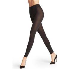 Merino Wool Tights Falke Softmerino Women Leggings - Black