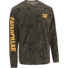 Caterpillar Banner Long Sleeve T-shirt - Night Camo