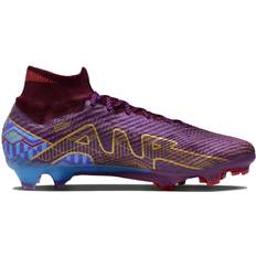 38 ⅓ - Unisex Sport Shoes Nike Zoom Mercurial Superfly 9 Elite KM FG - Dark Beetroot/University Blue/Vivid Purple/Metallic Vivid Gold