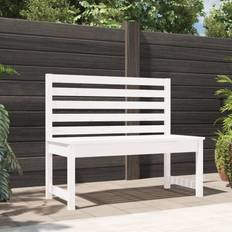 vidaXL white pine, 109 Garden Bench