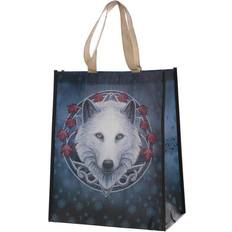 Inner Pocket Fabric Tote Bags Puckator Guardian of the Fall Wolf Reusable Shopping Bag