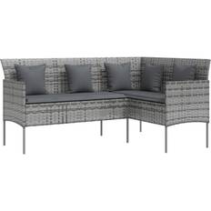Outdoor Sofas Garden & Outdoor Furniture vidaXL grey L-shaped Outdoor Sofa