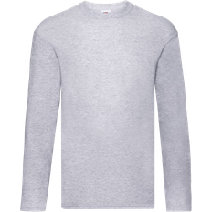 Fruit of the Loom Men's R Long Sleeved T-shirt - Heather Grey
