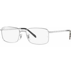 Silver Glasses Ray-Ban Unisex Rb3717 Silver Clear Lenses Polarized 57-18