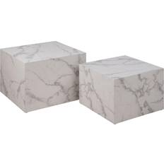 AC Nordic Dicte White Coffee Table 58x58cm 2pcs