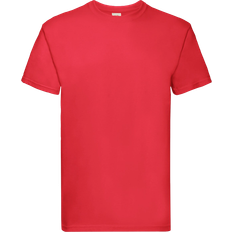 Fruit of the Loom Men's Super Premium Short Sleeve Crew Neck T-shirt - Red