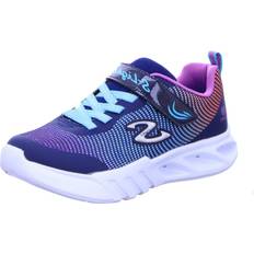 Skechers flicker flash younger girls trainers navy