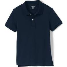 Lands End School Uniform Kids Short Sleeve Tailored Fit Interlock Polo Shirt